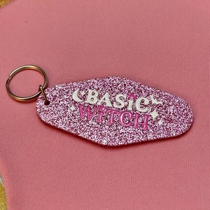 Basisheks | Retro motelsleutelhanger |