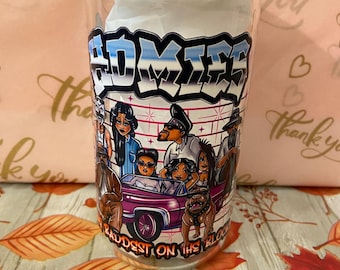 Homies 16oz drinking glass can