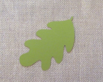 Oak Leaf Die Cuts - 20 pcs - Paper Shapes Cardstock Cutouts