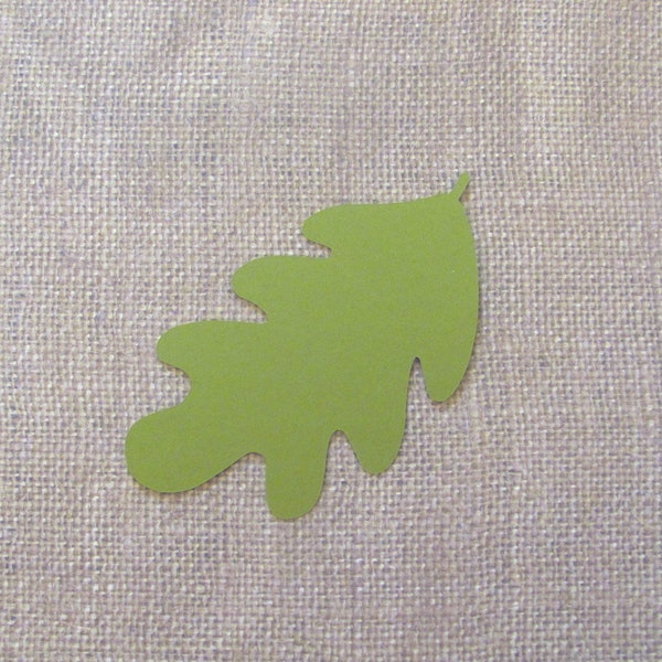 Oak Leaf Die Cuts - 20 pcs - Paper Shapes Cardstock Cutouts