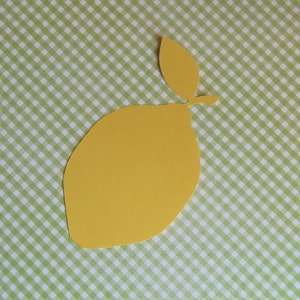 Lemon Die Cuts - 20 pcs - Paper Shapes Cardstock Cutouts