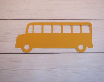 Choose from 21 Sizes School Bus Wood Cut Out