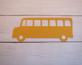 Choose from 21 Sizes School Bus Wood Cut Out