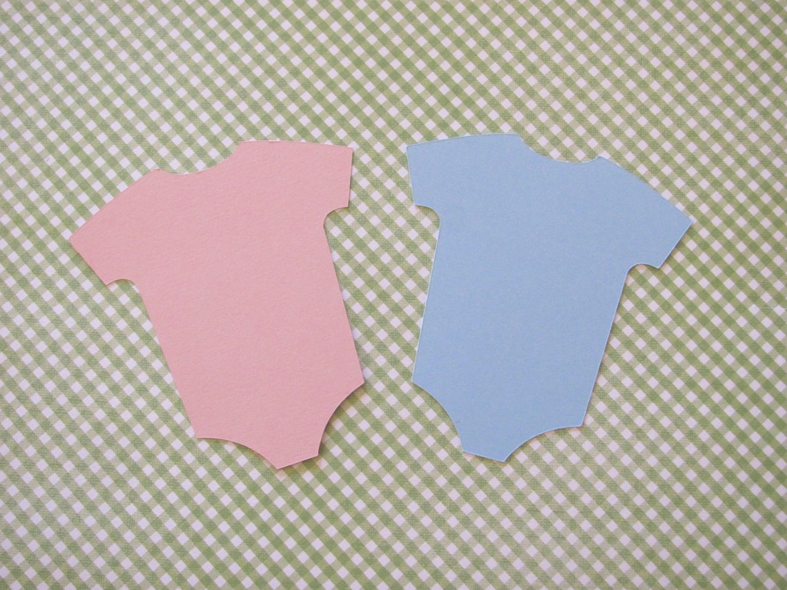 Baby Onesies Baby Shower Die Cuts 20 Pcs Paper Shapes Etsy