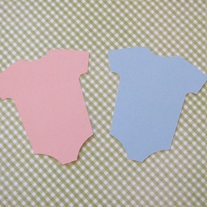 Baby Onesies Baby Shower Die Cuts - 20 pcs - Paper Shapes Cardstock Cutouts