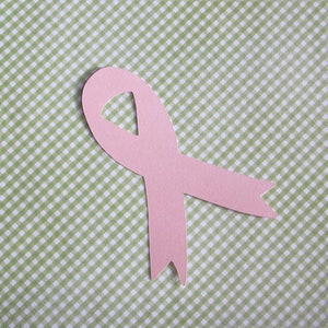 Breast Cancer Awareness Pink Ribbon Die Cuts - 20 Pcs - Paper Shapes ...