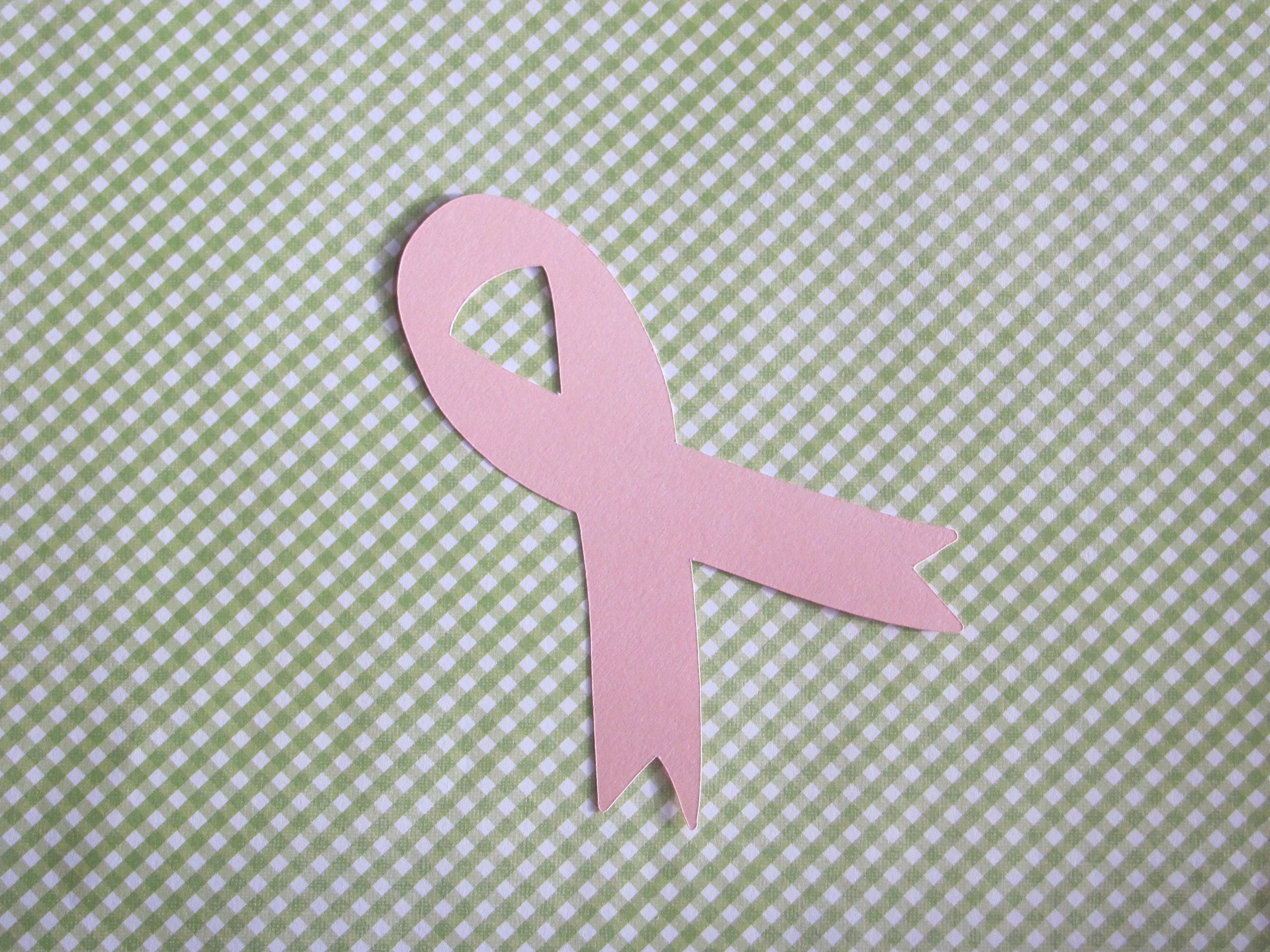 Thin Pink Ribbon Die-Cut Sticker