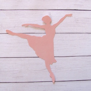 Ballerina Die Cuts - 20 pcs - Paper Shapes Cardstock Cutouts