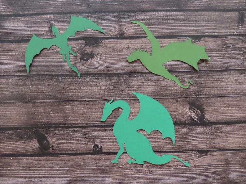Dragon Die Die Cuts - 30 Pcs - Paper Shapes Cardstock Cutouts - Etsy