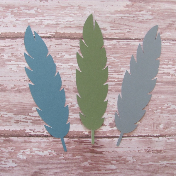 Feather Die Cut Etsy
