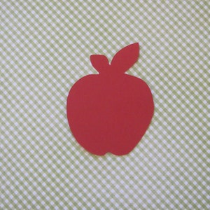 Apple Die Cuts - 20 pcs - Paper Shapes Cardstock Cutouts