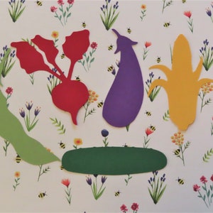 Garden Veggies Die Cuts (Version 2) - 20 pcs - Paper Shapes Cardstock Cutouts