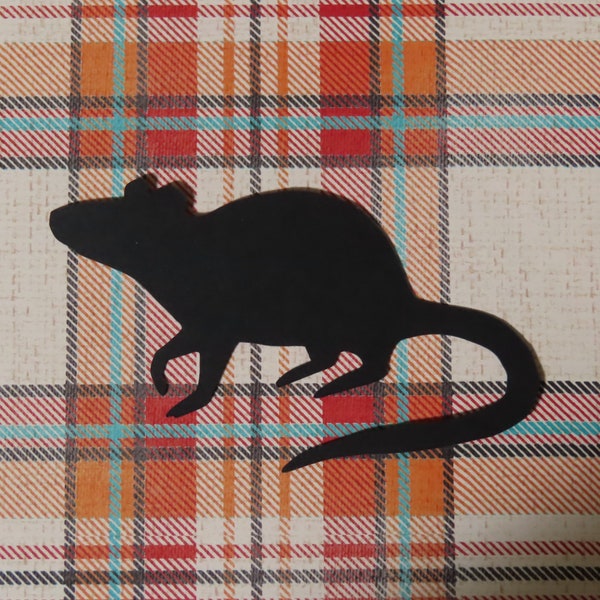 Rat Die Cuts - 20 pcs - Paper Shapes Cardstock Cutouts