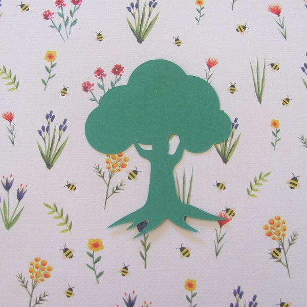 Tree Die Cuts - 20 pcs - Paper Shapes Cardstock Cutouts