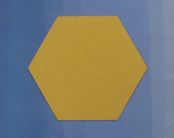 Hexagon Die Cuts - 20 pcs - Paper Shapes Cardstock Cutouts