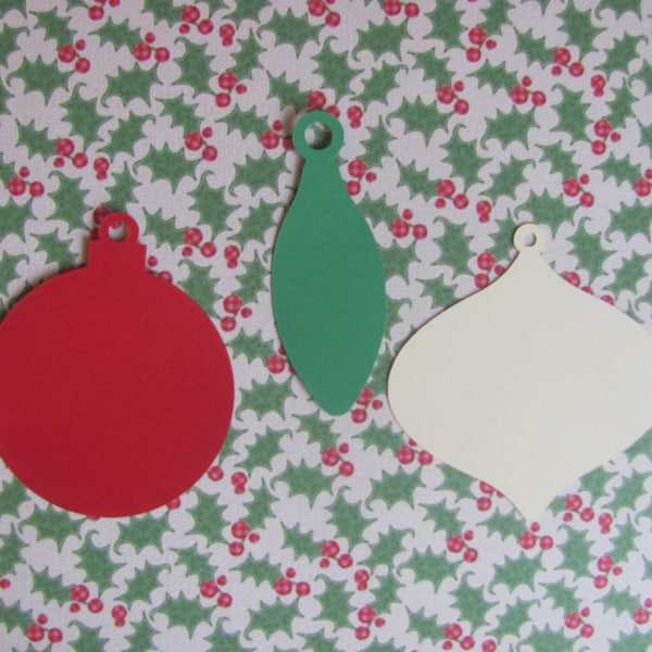 Christmas Ornaments Cardstock Etsy