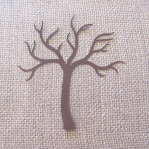 Bare Winter Tree Die Cuts - 20 pcs - Paper Shapes Cardstock Cutouts
