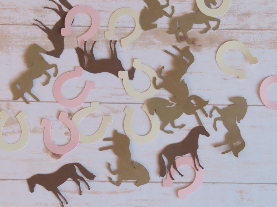 Horse Horseshoe Confetti Table Scatter Party Decorations 100 Pcs Etsy