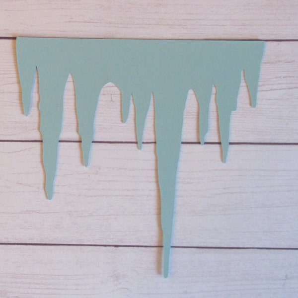 Icicle Die Cuts - 20 pcs - Paper Shapes Cardstock Cutouts