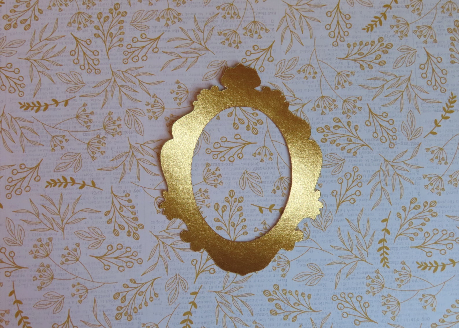 Gold Frame Die Cuts - 20 Pcs - Paper Shapes Cardstock Cutouts - Etsy