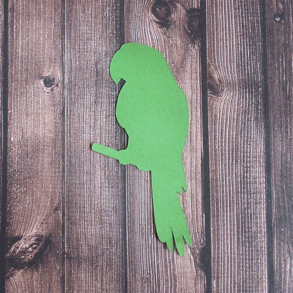 Parrot Die Cuts - 20 pcs - Paper Shapes Cardstock Cutouts