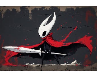 Hornet from Hollow knight sillksong 2ft by 3ft matte poster