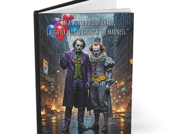 The Joker and Pennywise - Hardcover Journal Matte