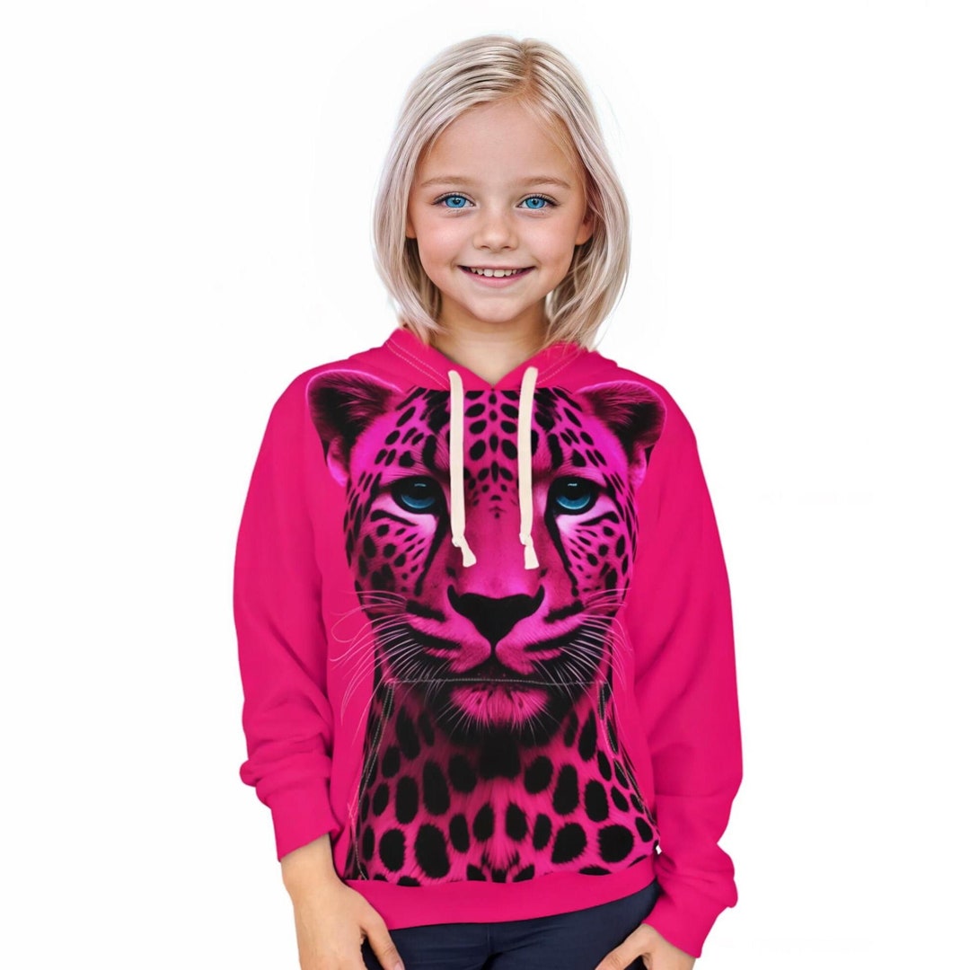 Pink Animal Print Leopard Cardigan