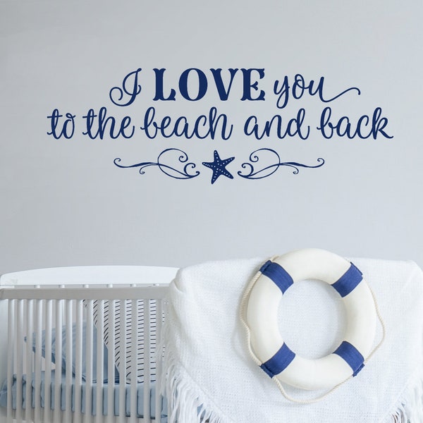 Beach Wall Decal Etsy