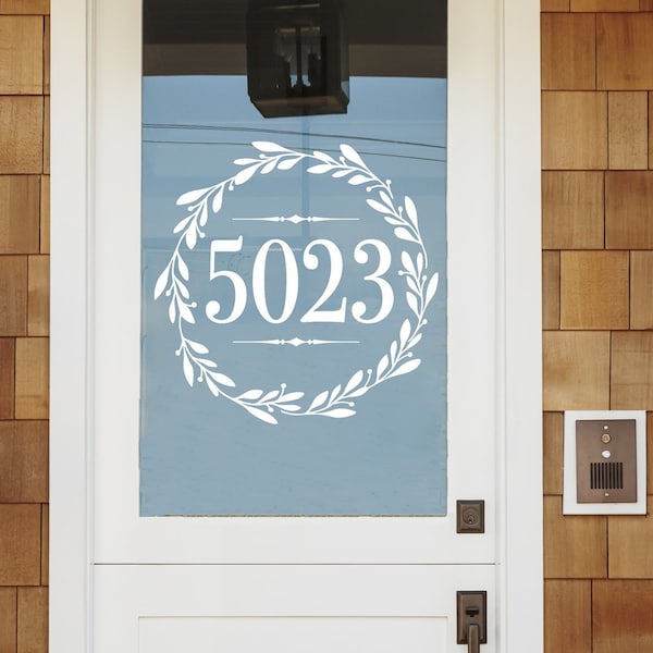 House Number Decal Etsy