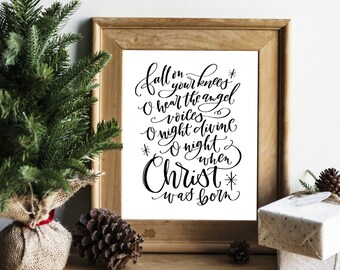 O Holy Night - Christmas Card – Bible Affirmations Art