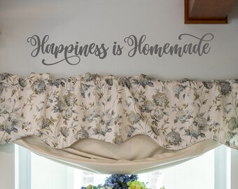 Happiness is Homemade Wall Decal, Kitchen Quote Wall Art, Kitchen Wall Sticker