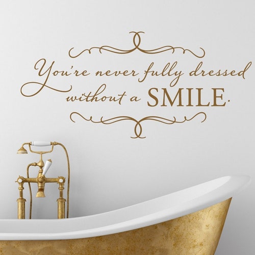 Bathroom Decals Bathroom Decor You're Never Fully Etsy