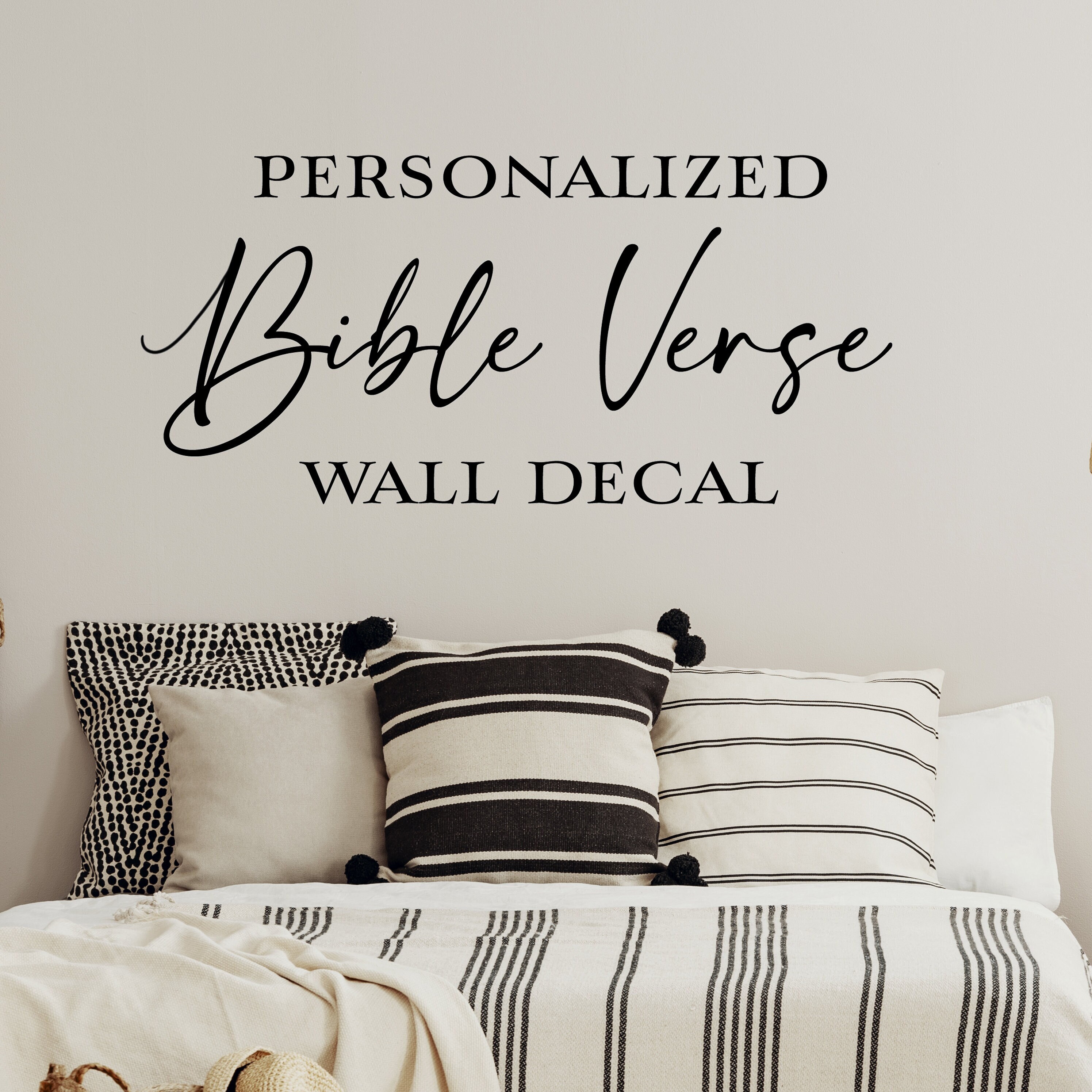 Bible Verse Christian Quote Wall Decal Custom Design Vinyl Decal ...