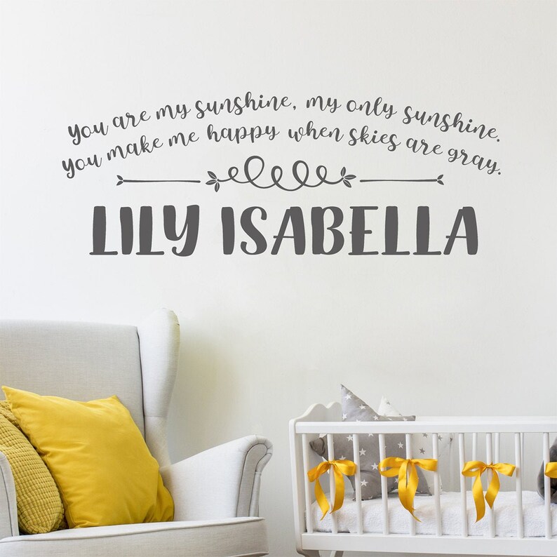 Wall Decals for Nursery Personalized Nursery Wall Decal Baby Etsy