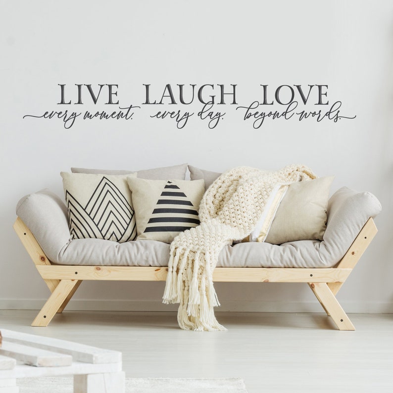 Live Laugh Love Bedroom Wall Decor Master Bedroom Decal Wall Etsy