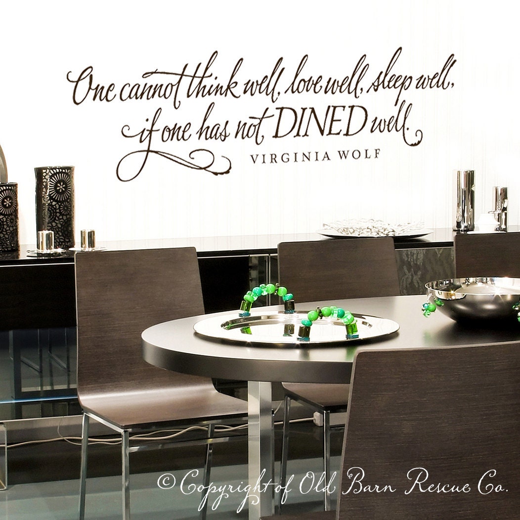 Eating Quote Wall Decal Dining Room Wall Decor Kitchen Decal Fun Quote ...