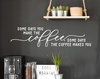 Vinyl Wall Art Decal 5 x 35 Black Trendy Humorous Quote for Coffee Lovers Home Apartment Kitchen Living Room Office Workplace Cafe School Sticker Decoration Coffee Curves Chaos 