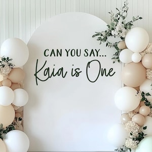 Calcomanía de letrero de fiesta personalizada para arco de globos, calcomanía de fondo de bricolaje para arco de globos de fiesta personalizado para arco alquilado, calcomanía de arco de decoración de eventos personalizada imagen 10
