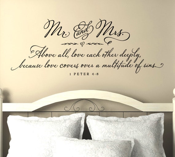 Mr Mrs Master Bedroom Wall Decor Master Bedroom Wall Decal Mr