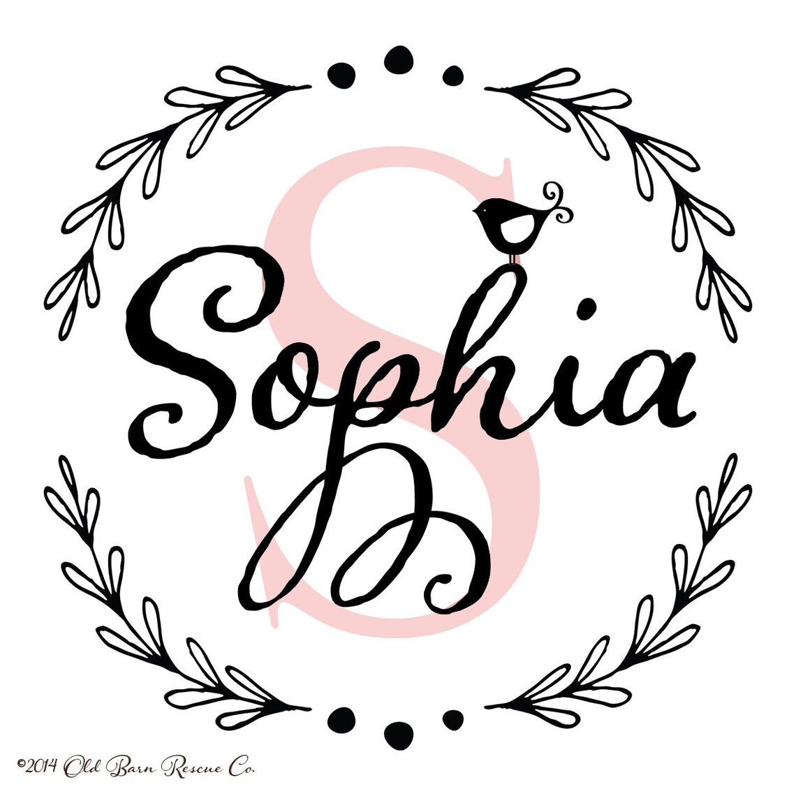 Girl's Name Wall Decal Girl's Room Wall Decor Etsy