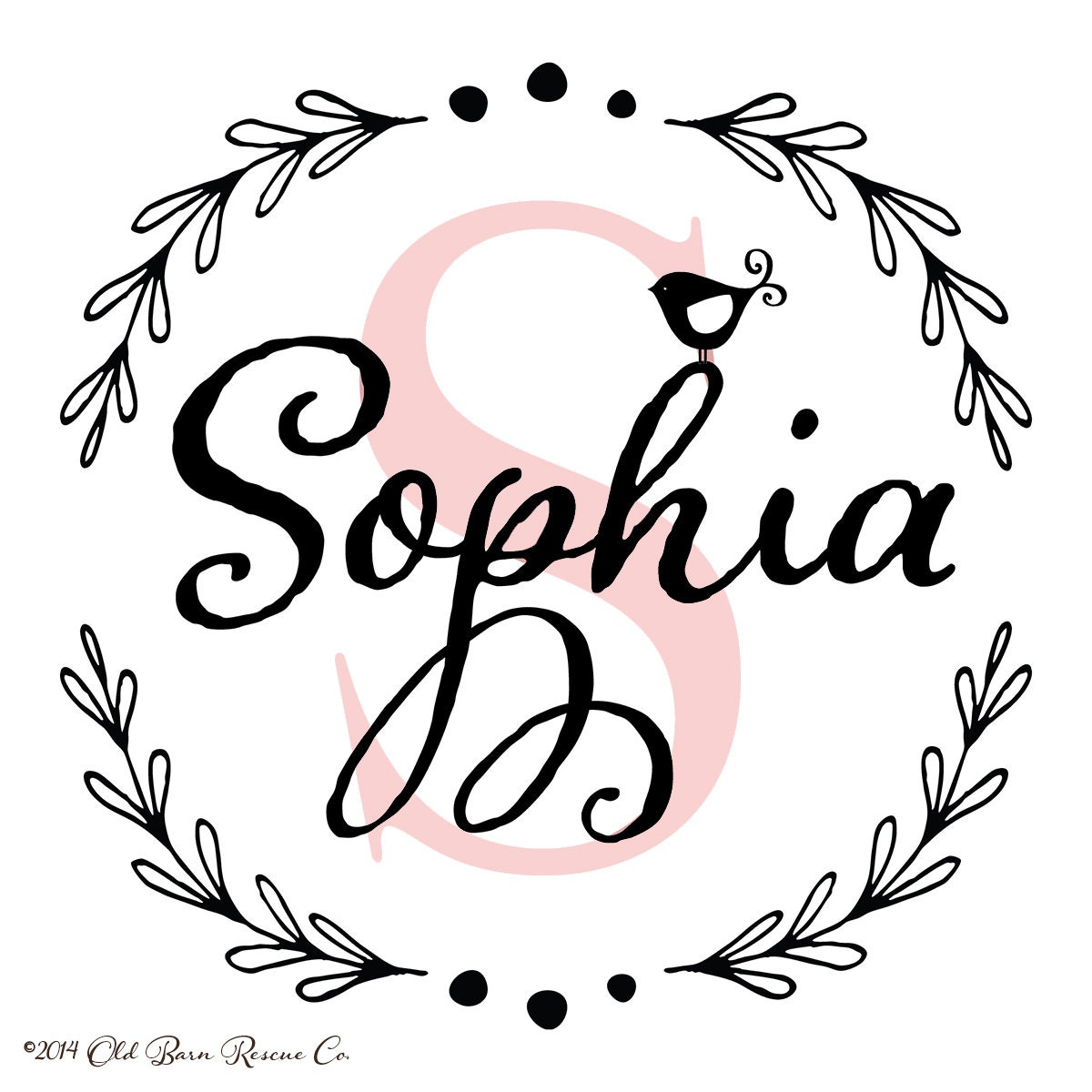 Girl's Name Wall Decal Girl's Room Wall Decor Etsy