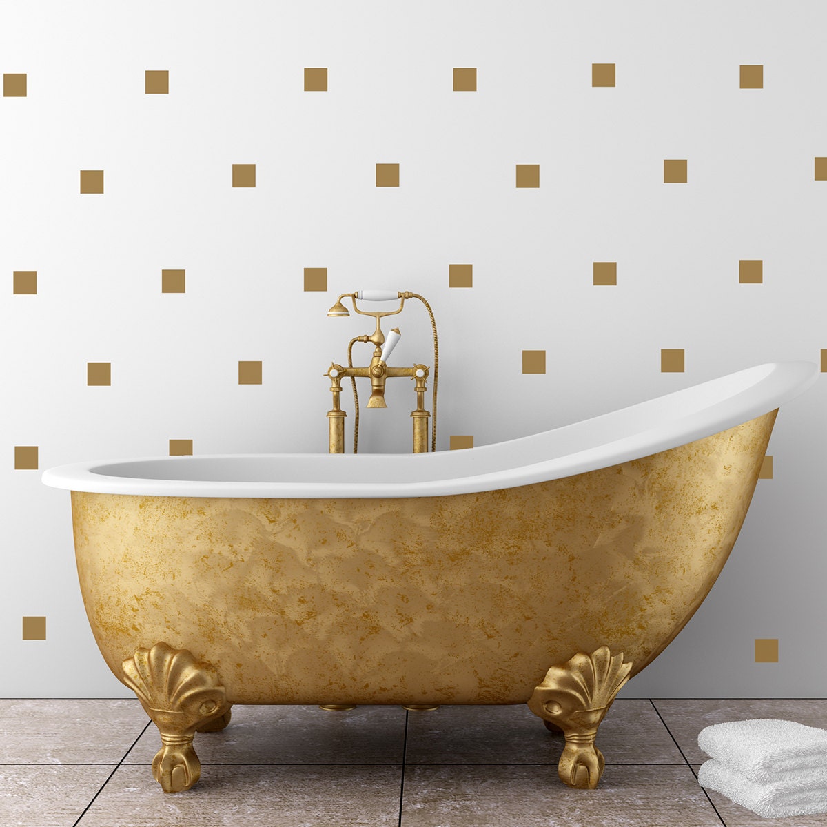 30 small square vinyl wall decals bedroom decor bathroom Etsy