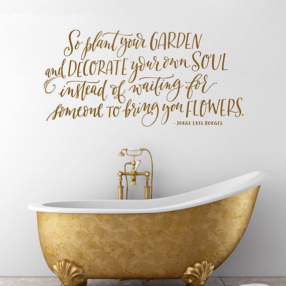 Inspirational Wall Decal So Plant Your Garden And Decorate Etsy