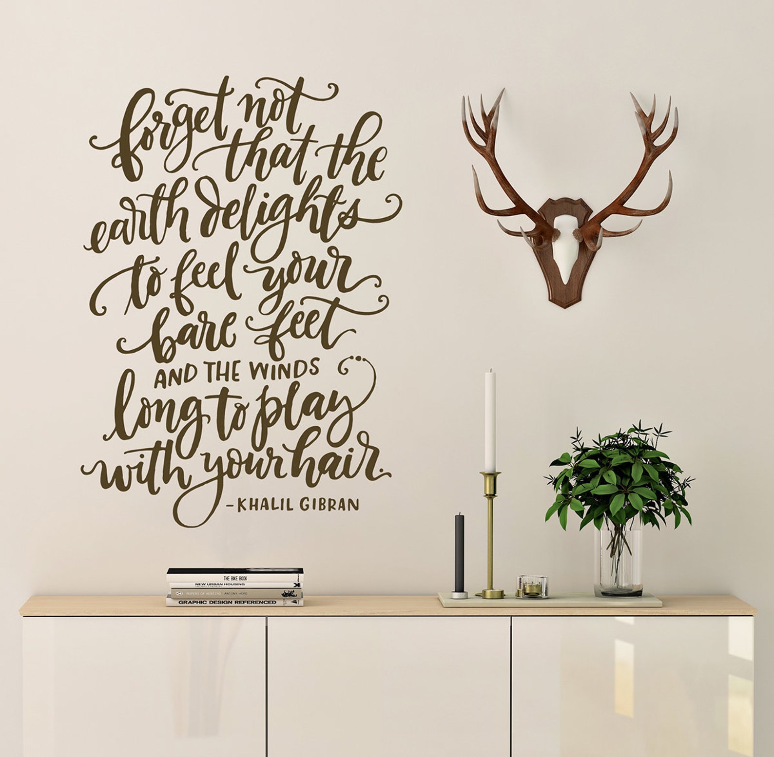 Nature Quote Vinyl Wall Decal Inspiration to get outside | Etsy