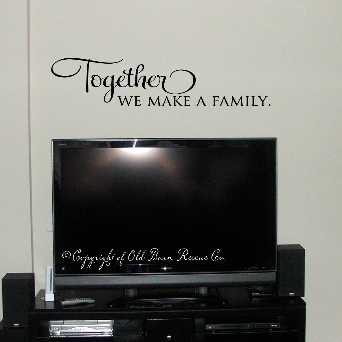 Together we make a family Wall Decal Family Quote Family | Etsy