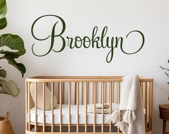 Personalized Name Decal Kids Room Wall Decor Custom Wall Sticker Nursery Decor Kids Name Sign Above the Crib Name Sticker