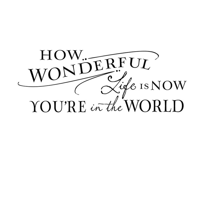 Nursery Wall Decor Vinyl Wall Decal How Wonderful Life is Etsy