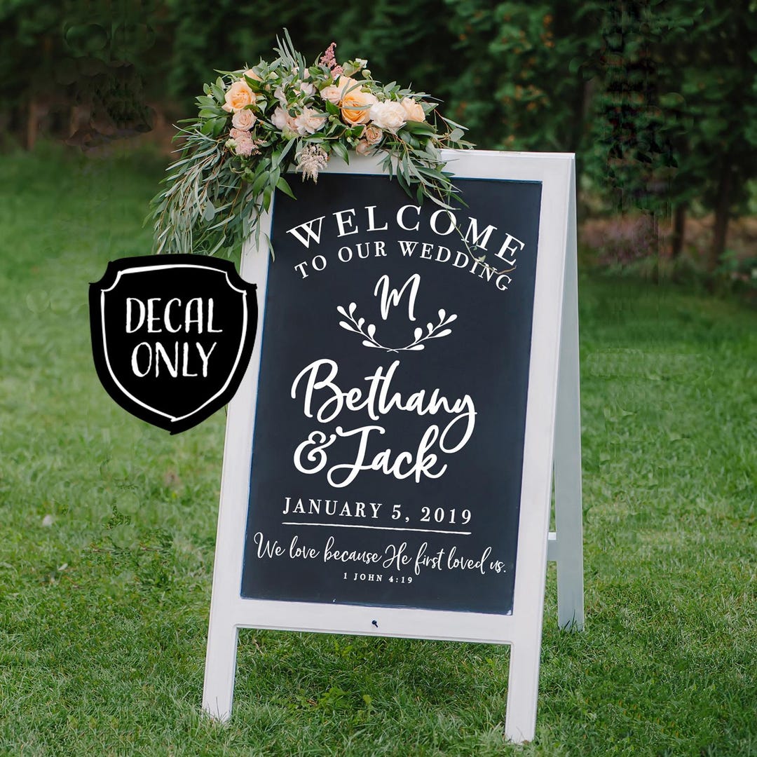 Wedding Sign DIY Chalkboard Sign Custom Wedding Decor