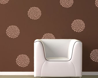 Flowers - 12 Graphics at 10 inches - Vinyl Wall Decal Stickers